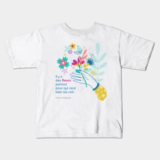 Flowers everywhere Kids T-Shirt